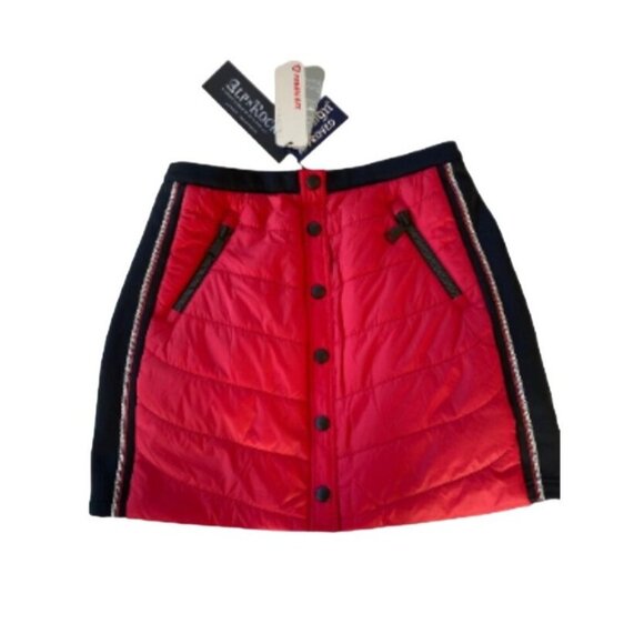 NWT Alp N Rock Valentina Womens Skirt Ski Apres Red Black Small MSRP$329 - Picture 3 of 17